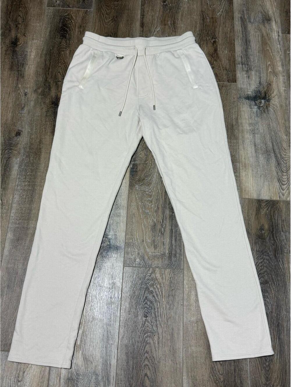 Alo Yoga High-Waist Origin Wide Leg Track Pant Ivory L Athleisure Casual Travel